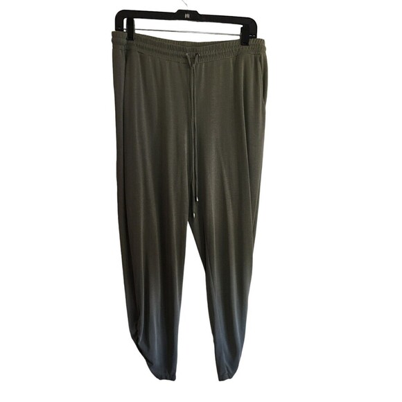 Splendid Pants Women's Size XL Olive Green Pull On Stretch Drawstring - Picture 1 of 8